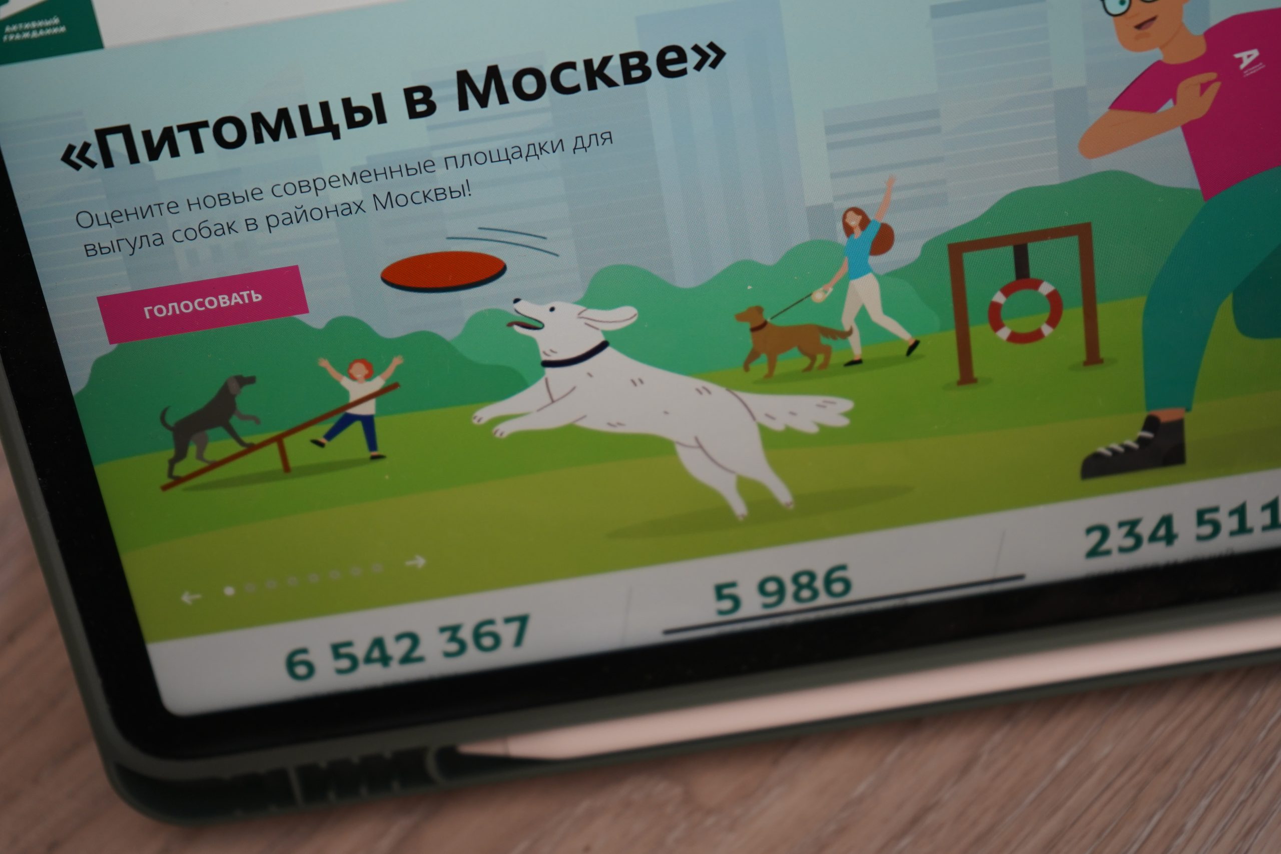 Забота о четвероногих: в «Активном гражданине» москвичи оценили площадки для выгула собак на юге столицы