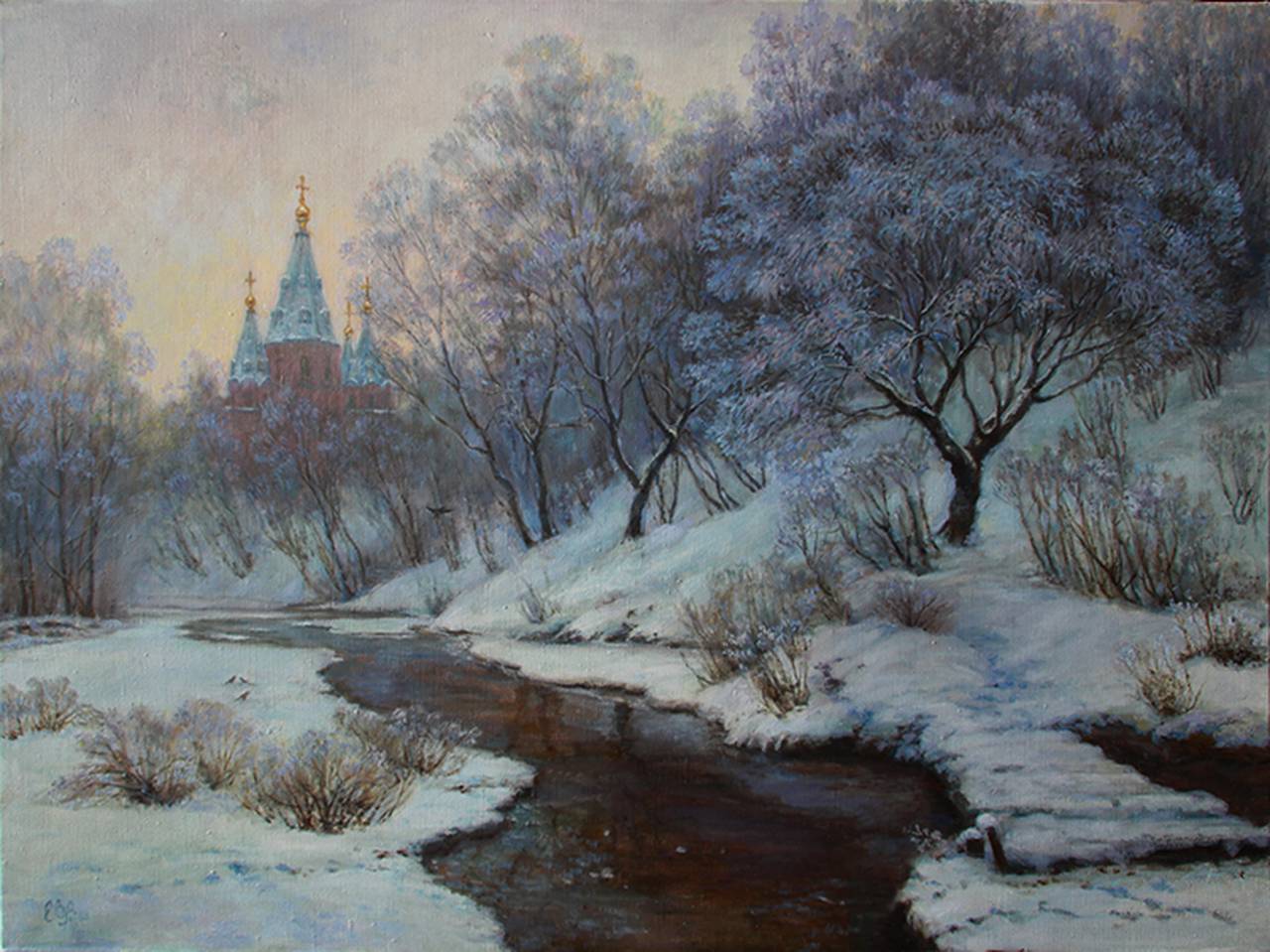 Зима глазами творцов: представители ТО «Художники Чертанова» подготовили новую выставку
