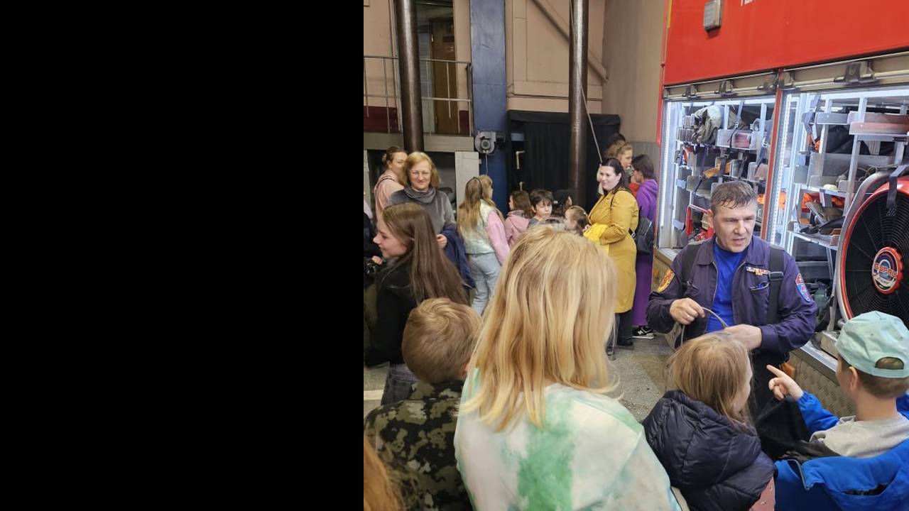 В Пожарно-спасательном центре Москвы  прошла экскурсия для школьников