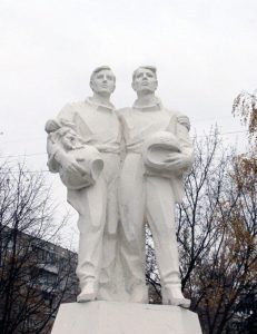 Памятник проекту «Интеркосмос», установленный у станции метро «Пражская». Фото: Виталий Белоусов/РИАНОВОСТИ