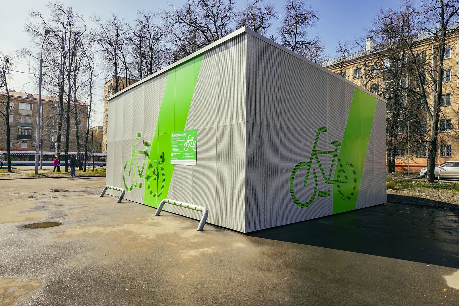 Новую крытую велопарковку открыли в Царицыне и Чертанове Центральном