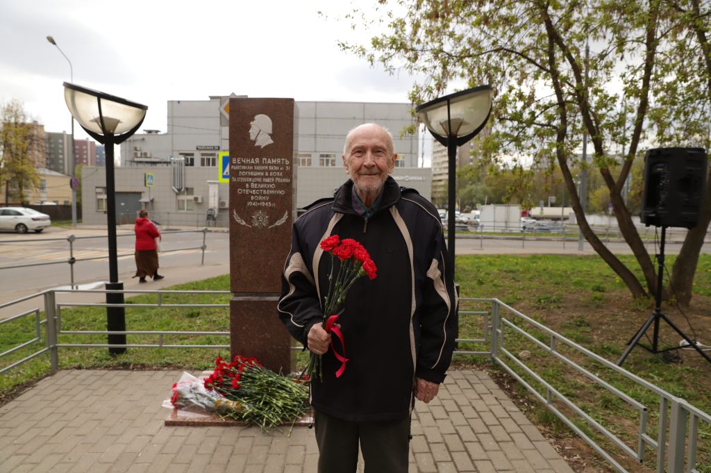 25 апреля. Ветеран Георгий Мартьянов, ребенок войны, работник Хлебной базы № 31. Фото: Анатолий Цымбалюк, «Вечерняя Москва»
