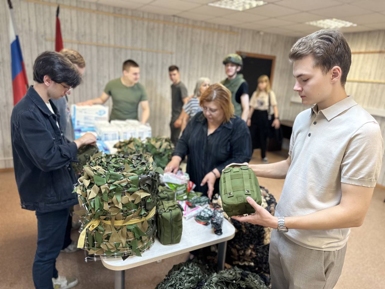 В Нагорном районе собрали гумпомощь для новых территорий
