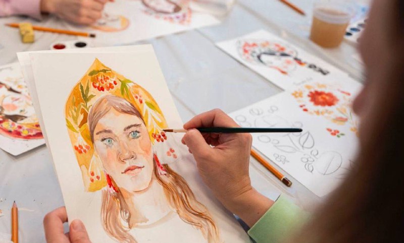 «Искусство в метро», или Мастер-классы по ИЗО состоялись на Южном речном вокзале