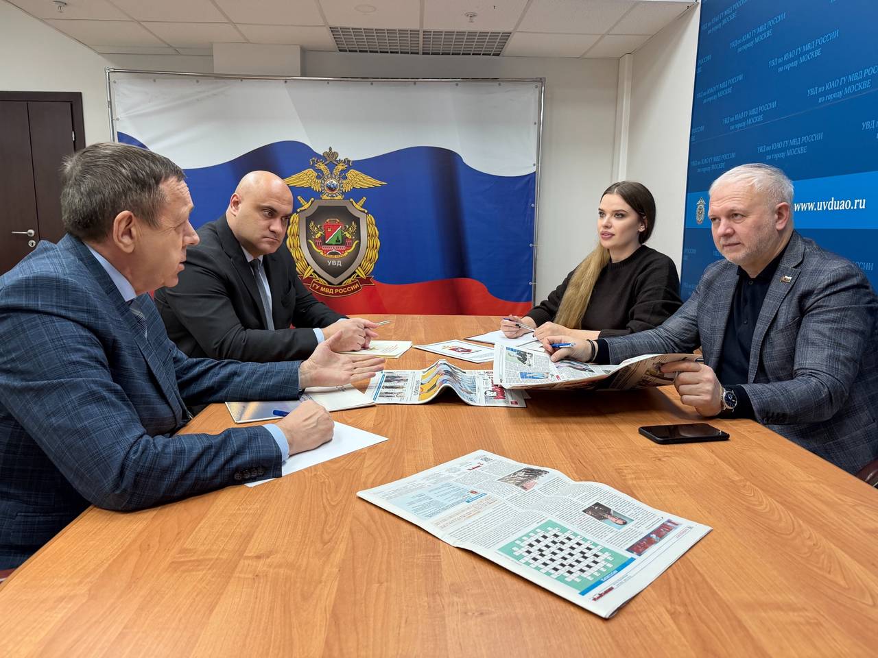 В УВД по ЮАО состоялась встреча председателя Общественного совета при Управлении с коллегой из Нижегородской области