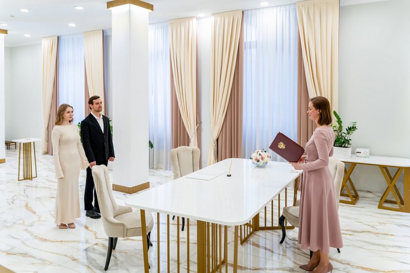 На юге Москвы самым популярным ЗАГСом 2025 года стал Шипиловский дворец бракосочетания в районе Орехово-Борисово Северное. Фото: Медиабанк «Мосфото»