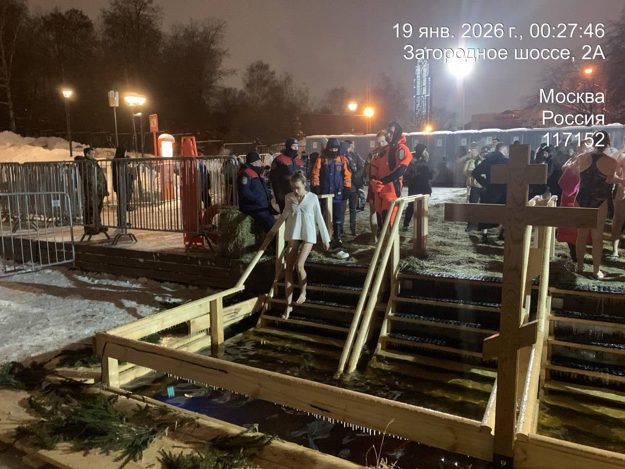 На Юге столицы в купелях окунулись более восьми тысячи человек