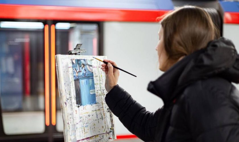 Старт проекта прошел на станции «Крымская». Фото: Telegram-канал Дептранса города Москвы