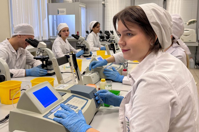 На фото Виктория Войцехович. Фото: пресс-служба Департамента образования и науки города Москвы